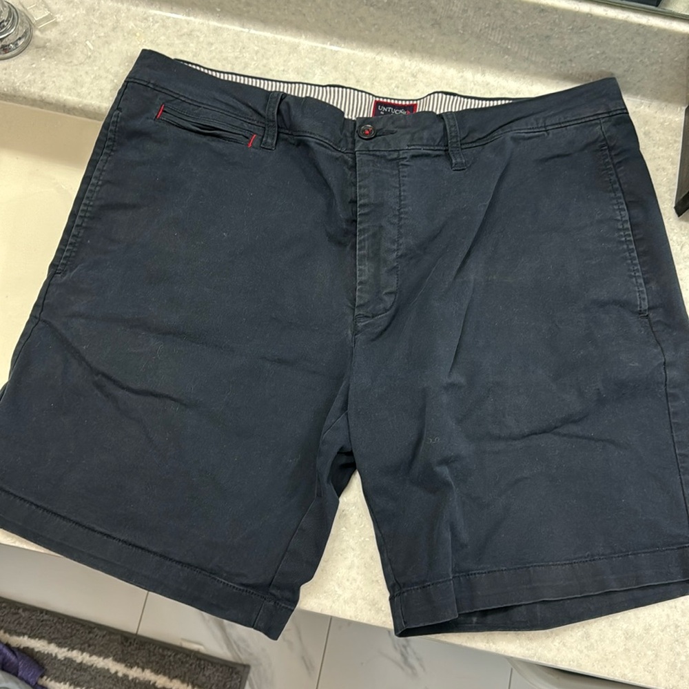 Untuckit Navy Shorts